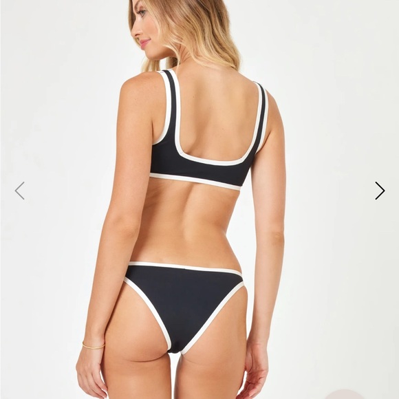 NWT L Space Black and White Bikini Set - Picture 7 of 7